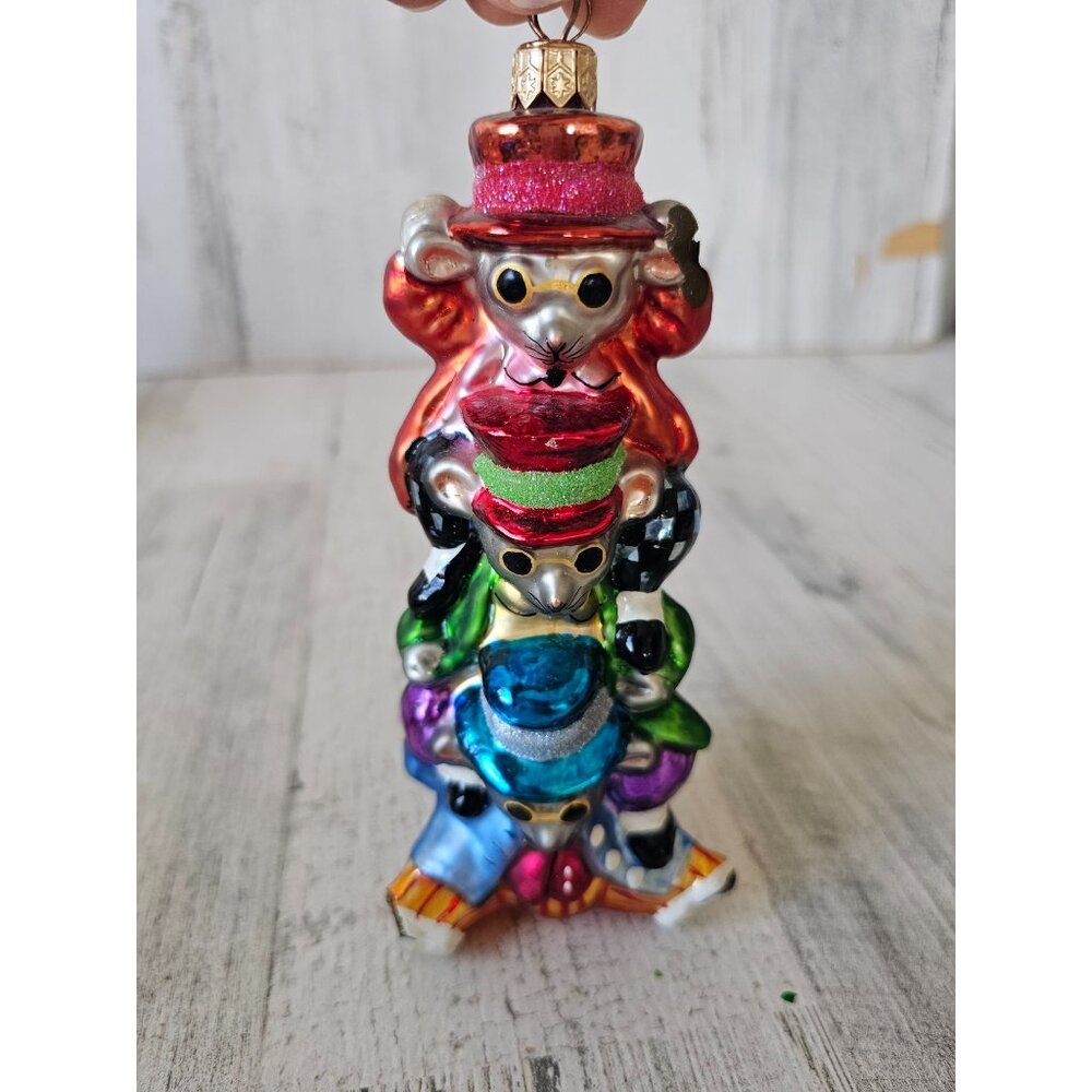 Radko 3 blind mice AS IS ornament vintage mouse ornament Xmas‎ tree